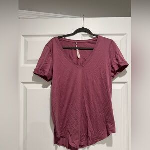 lululemon athletica Mauve V-Neck Tee